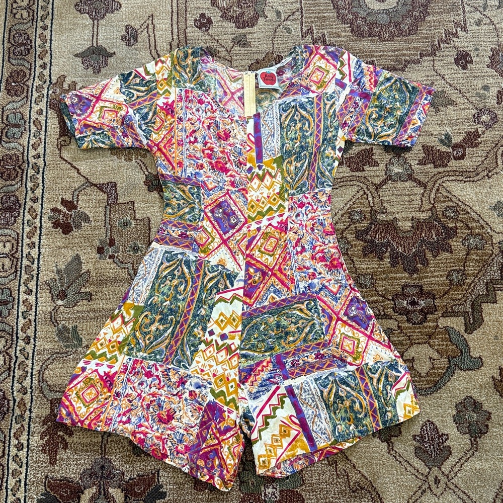 Rosey tomato vintage romper m